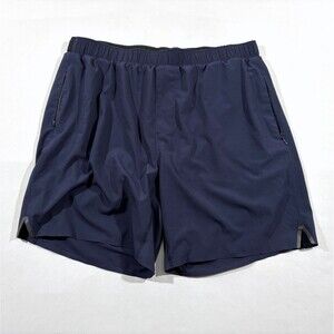 Rhone Mens Blue 7” Inseam Swift Active Gym Run Shorts Style 100101 Lined Sz L